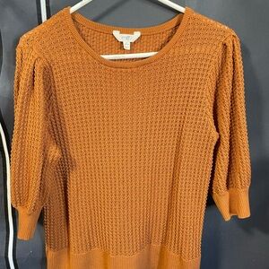 Orange Knit Sweater